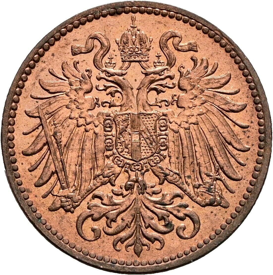 2 Heller Franz Joseph I. 1848-1916 1910 – Rückseite