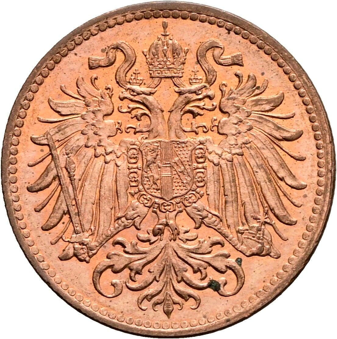 2 Heller Franz Joseph I. 1848-1916 1914 – Rückseite