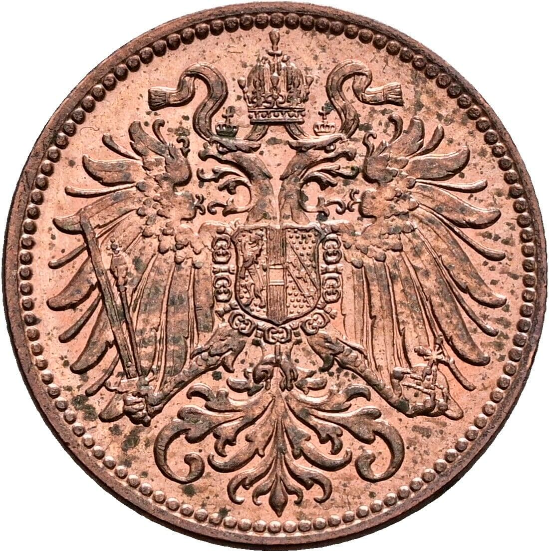 2 Heller Franz Joseph I. 1848-1916 1915 – Rückseite