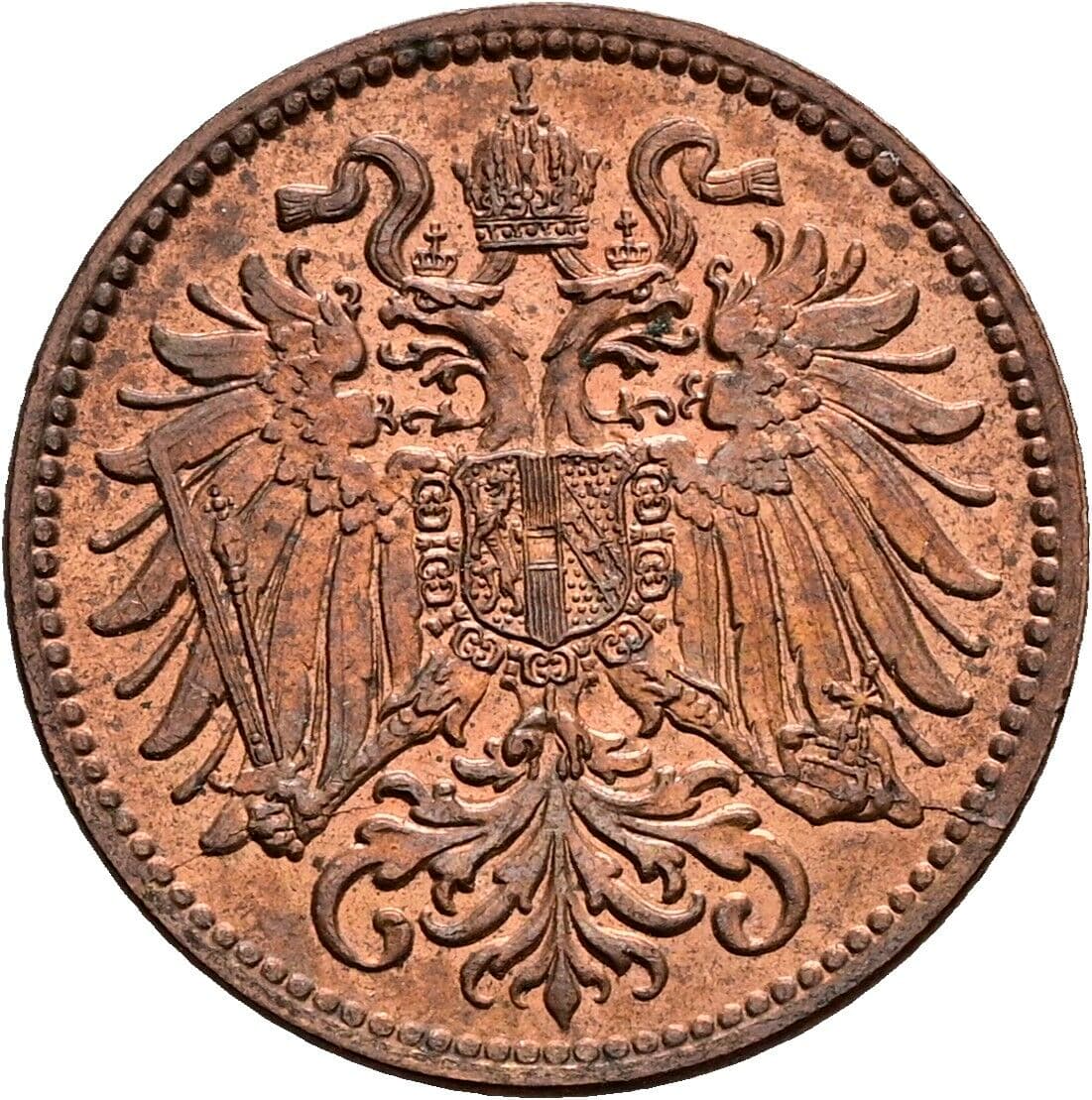 2 Heller Franz Joseph I. 1848-1916 1914 – Rückseite