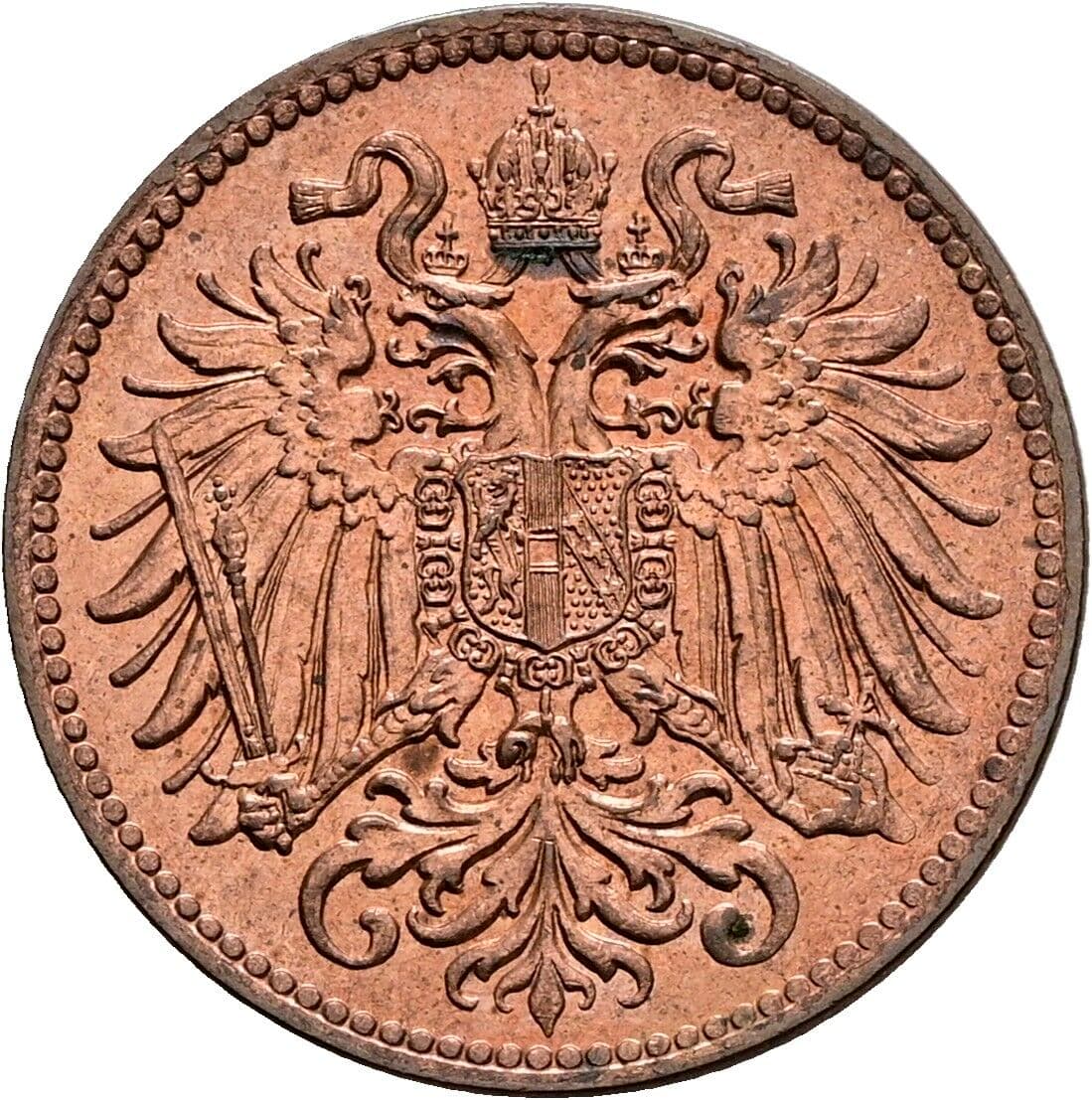 2 Heller Franz Joseph I. 1848-1916 1910 – Rückseite