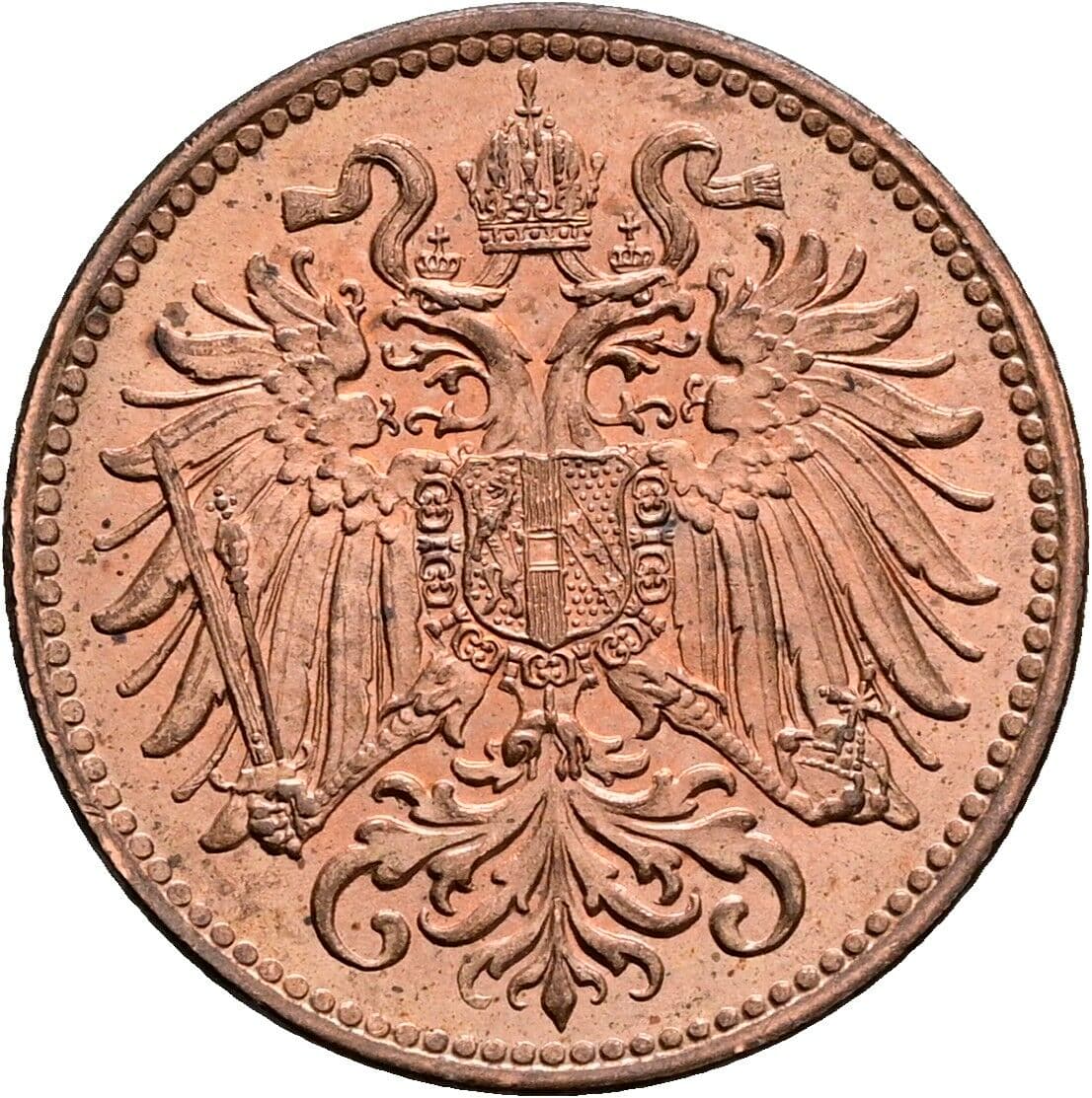 2 Heller Franz Joseph I. 1848-1916 1914 – Rückseite