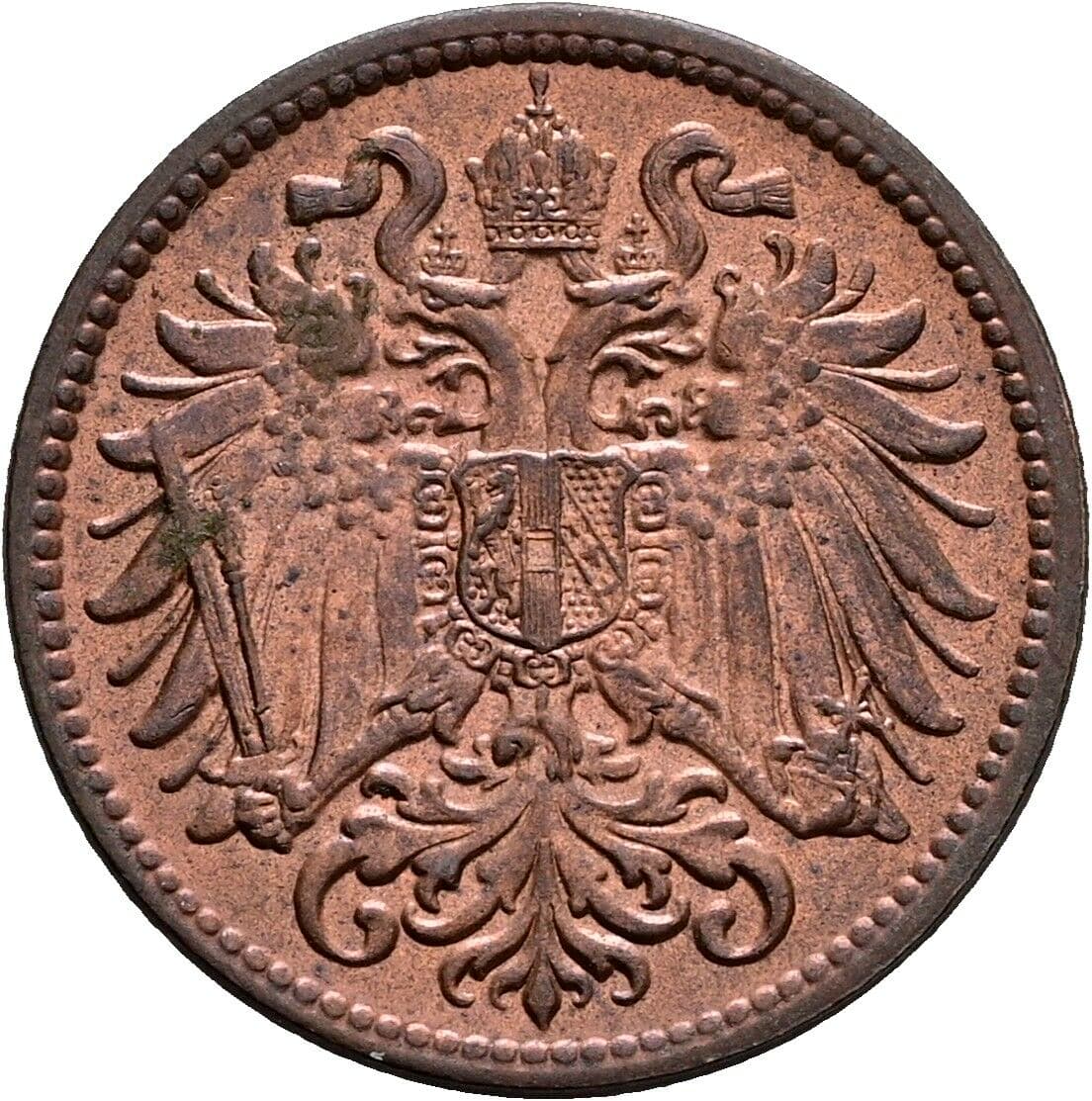 2 Heller Franz Joseph I. 1848-1916 1912 – Rückseite