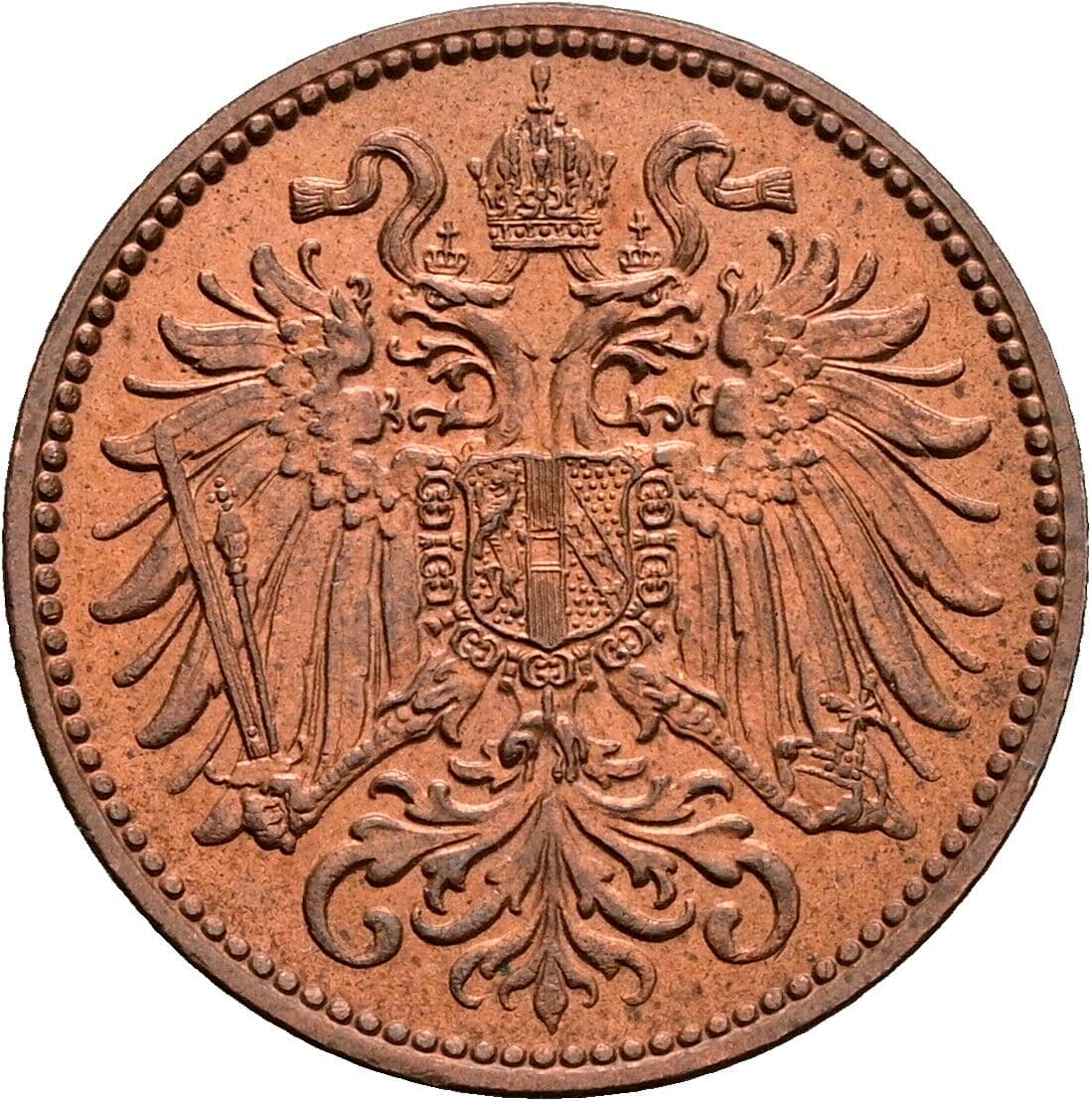 2 Heller Franz Joseph I. 1848-1916 1913 – Rückseite
