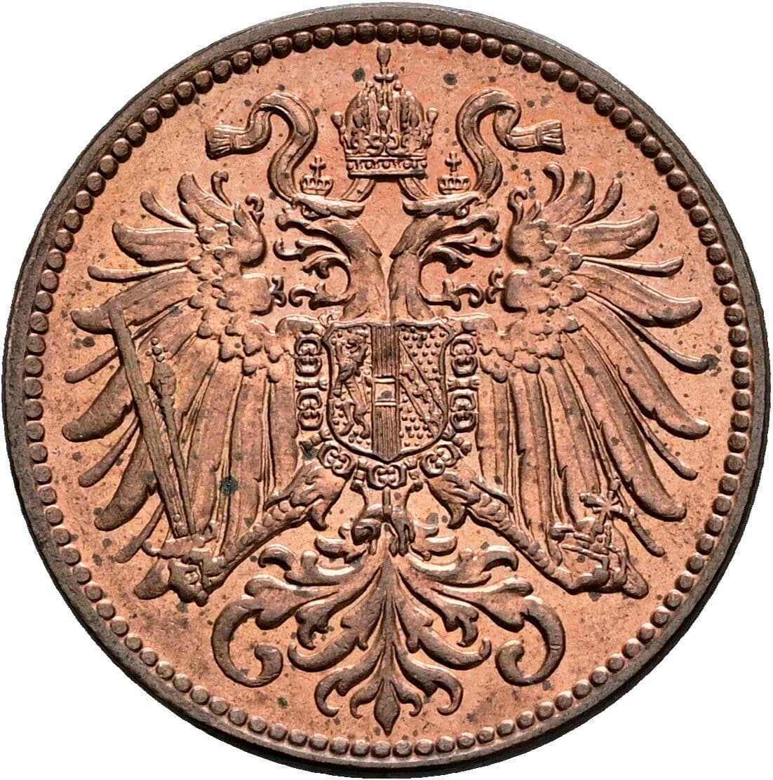 2 Heller Franz Joseph I. 1848-1916 1910 – Rückseite