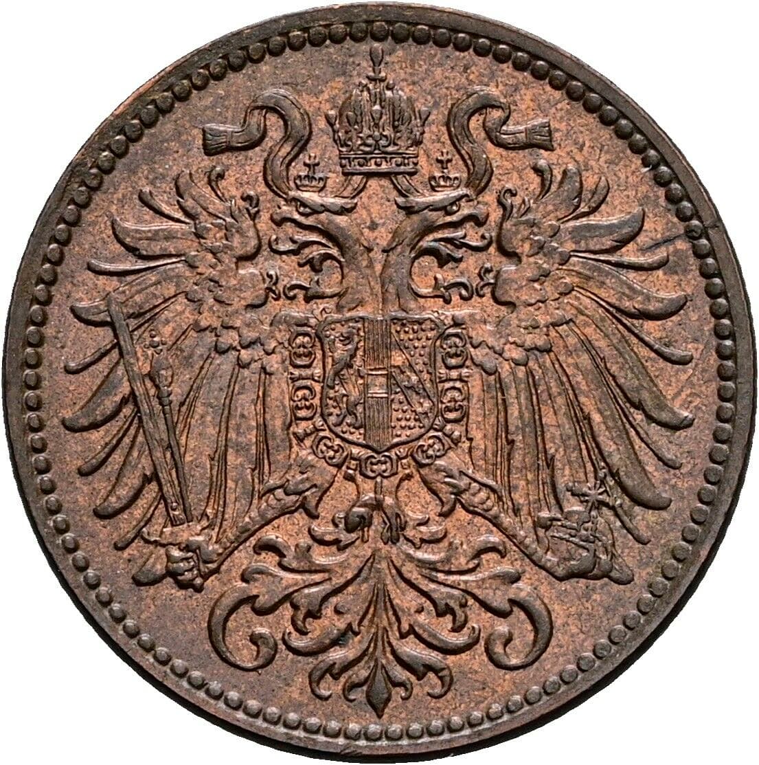 2 Heller Franz Joseph I. 1848-1916 1914 – Rückseite