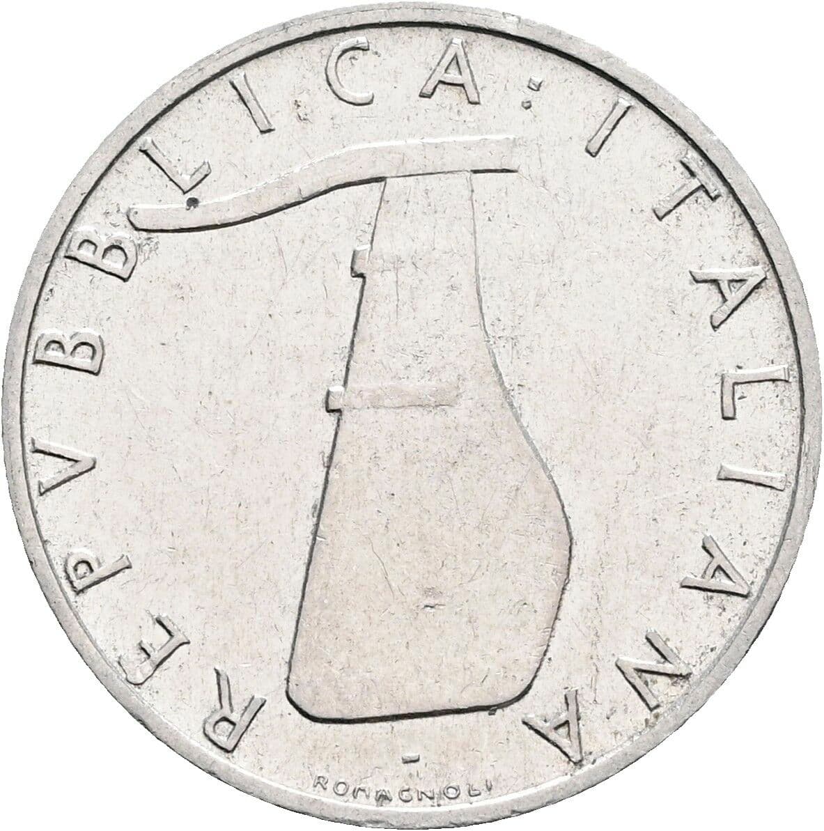 5 Lire 1966 – Rückseite