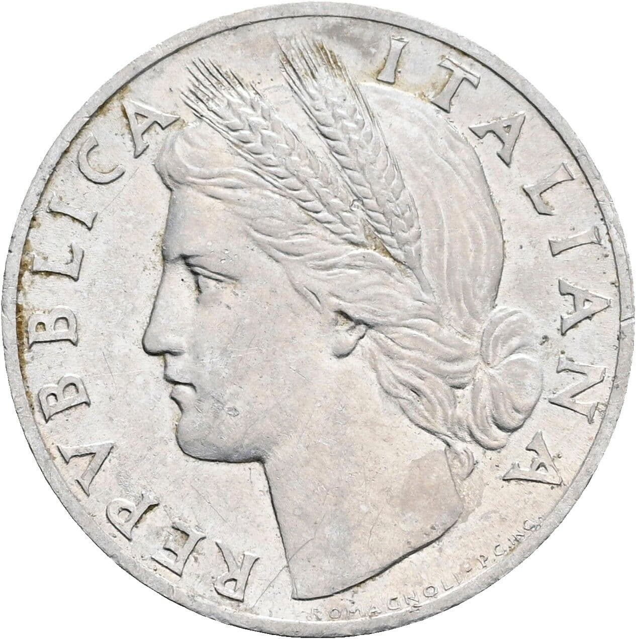 1 Lira 1948 – Rückseite