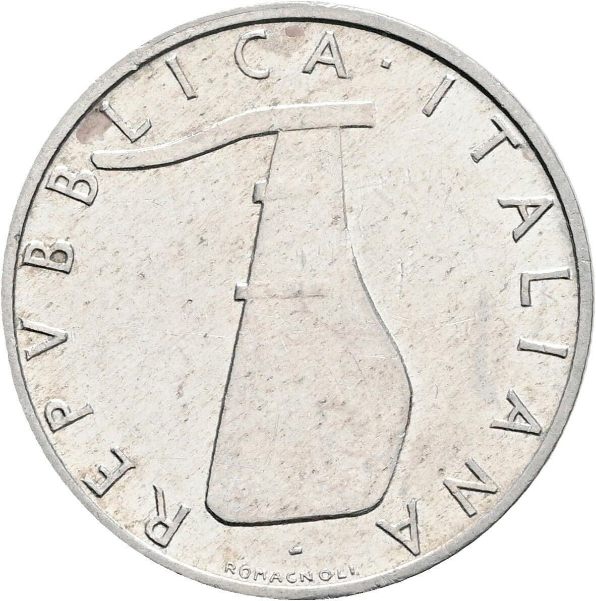 5 Lire 1966 – Rückseite