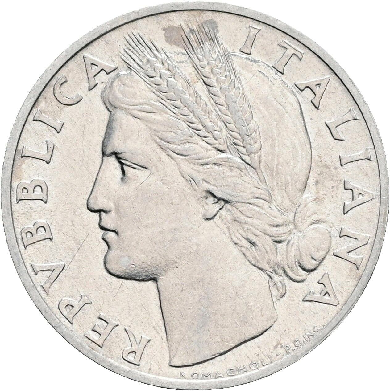 1 Lira 1949 – Vorderseite