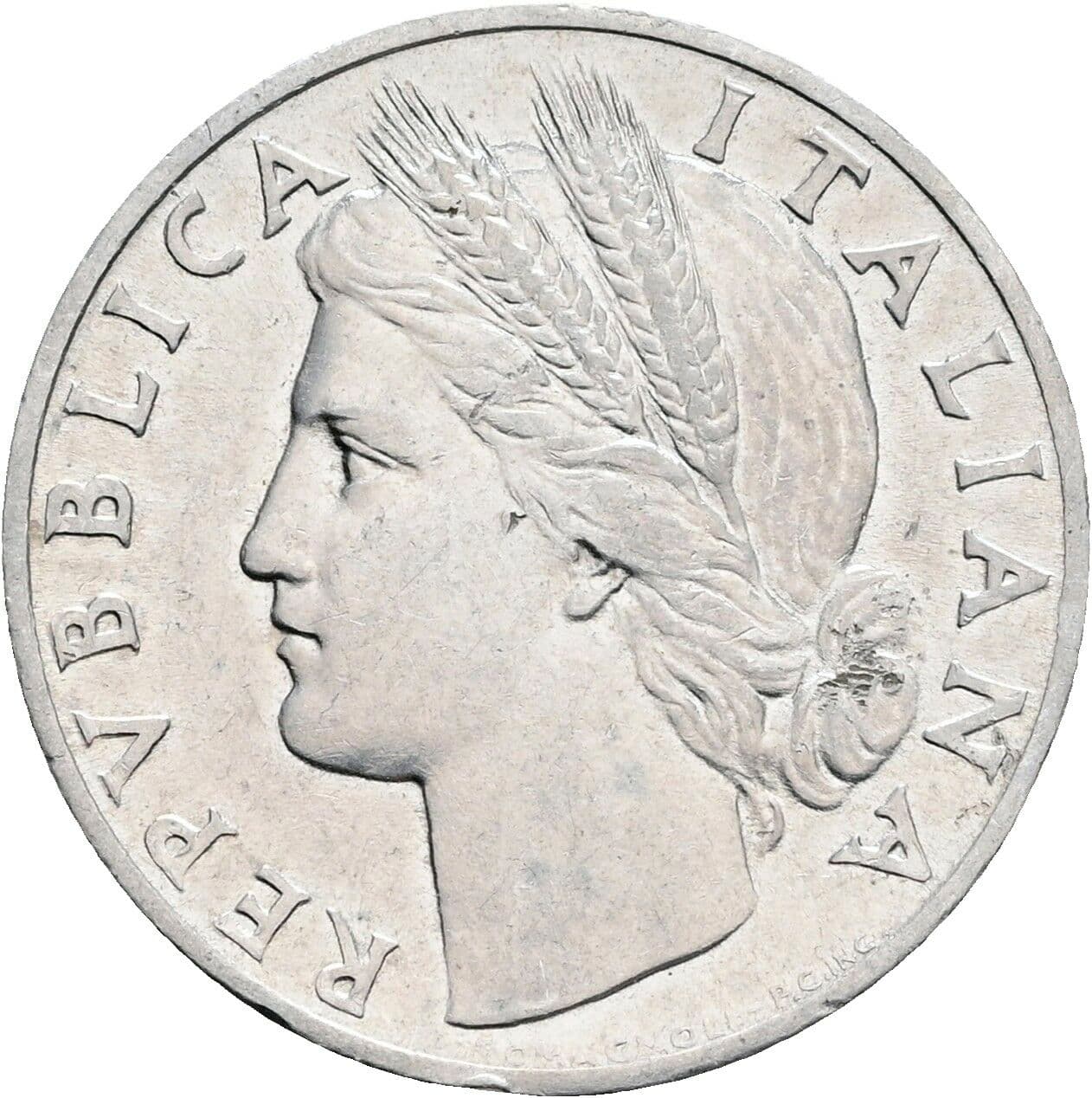 1 Lira 1948 – Vorderseite