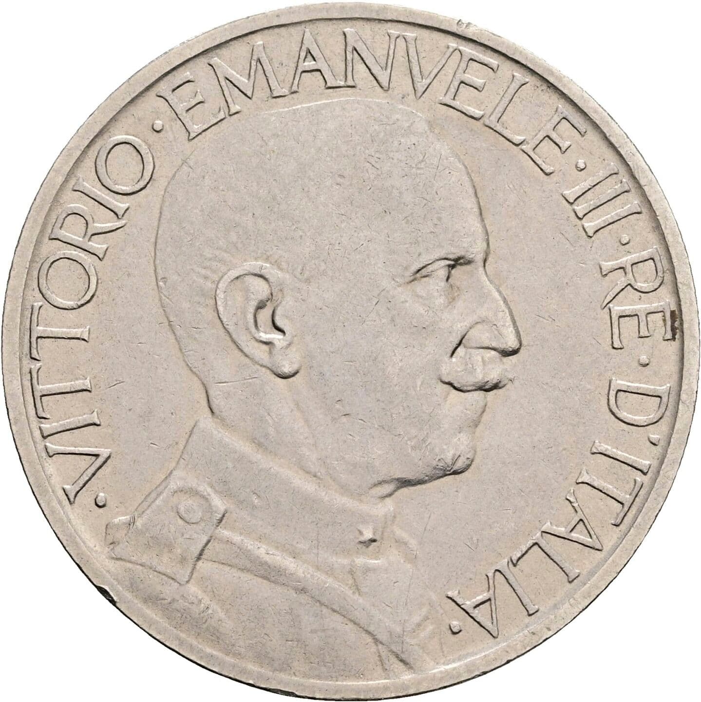 2 Lire Vittorio Emanuele III. 1900-1946 1923 – Vorderseite