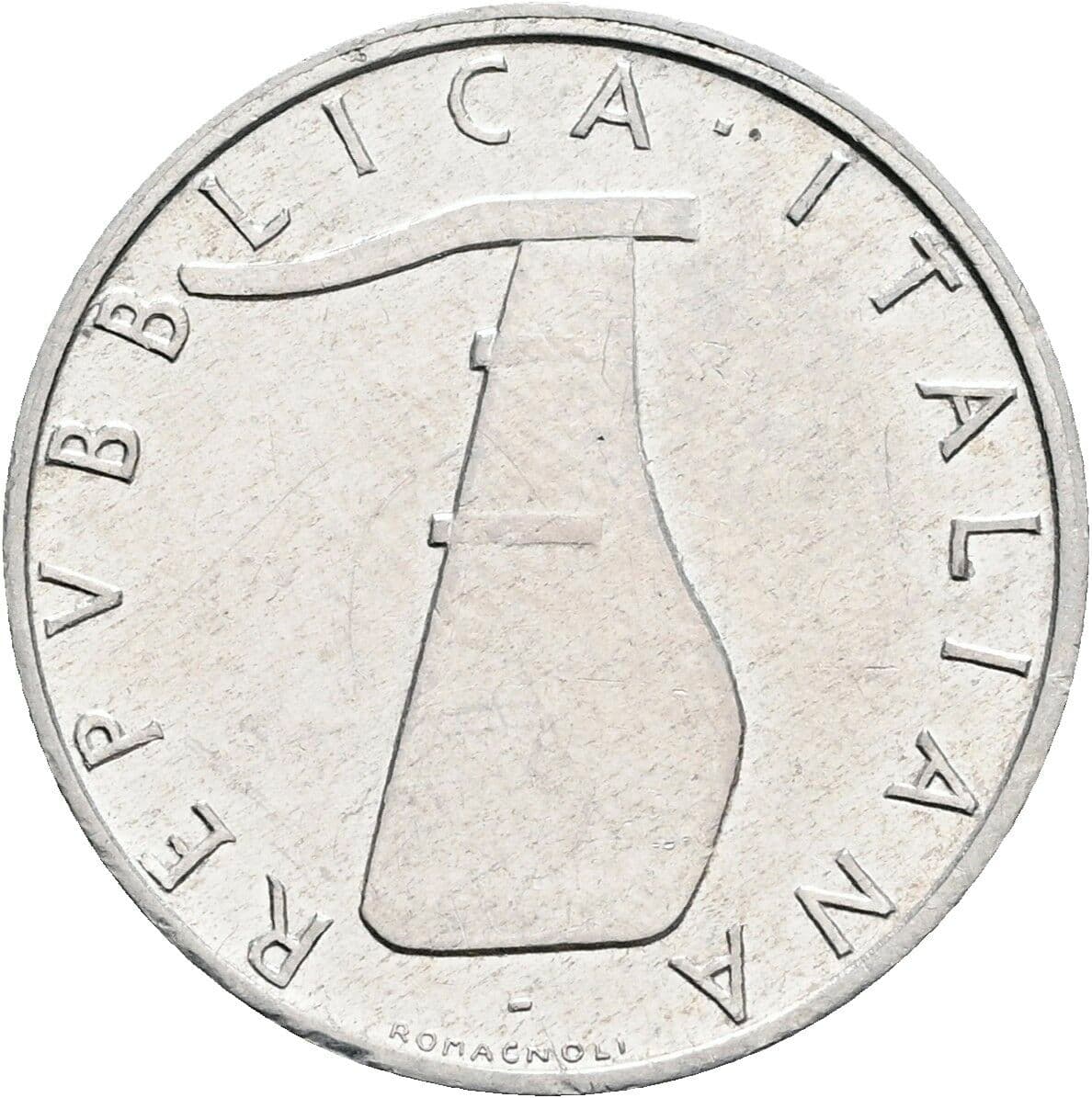 5 Lire 1966 – Rückseite