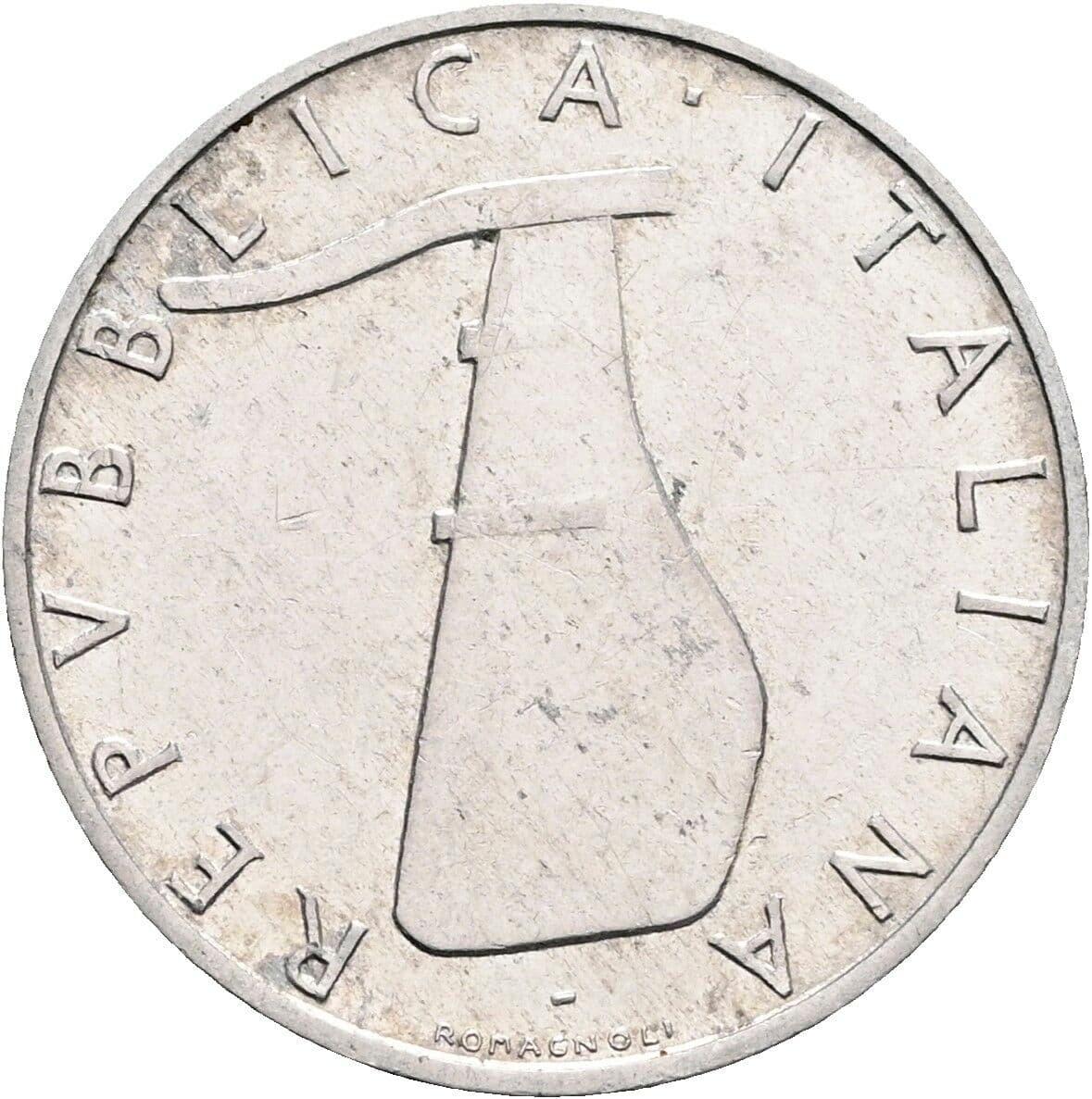 5 Lire 1966 – Rückseite