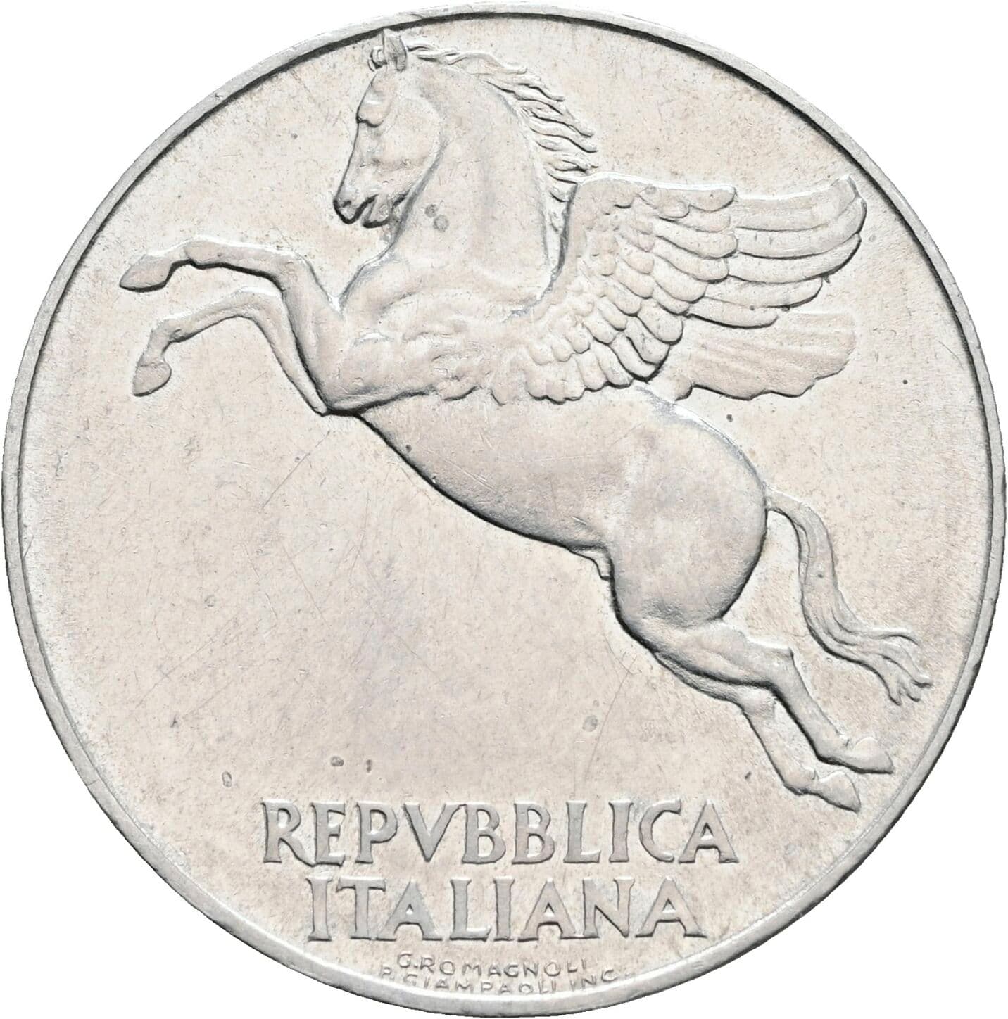 10 Lire 1949 – Rückseite