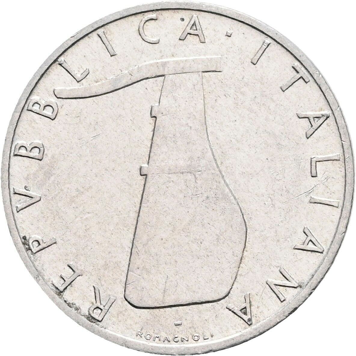 5 Lire 1966 – Rückseite