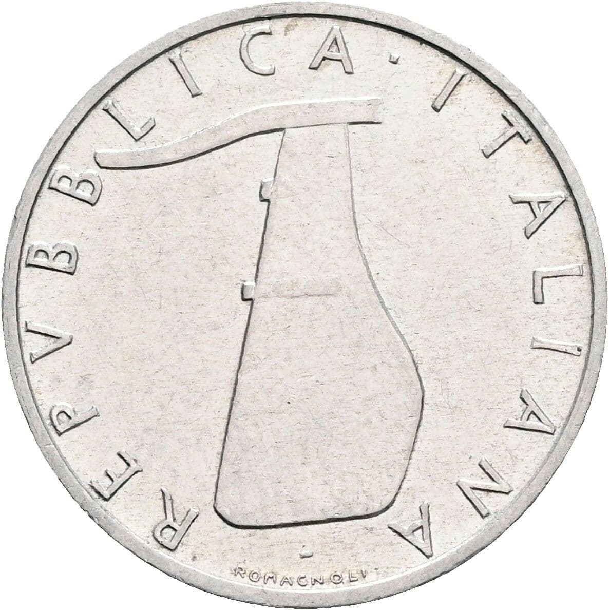 5 Lire 1966 – Rückseite