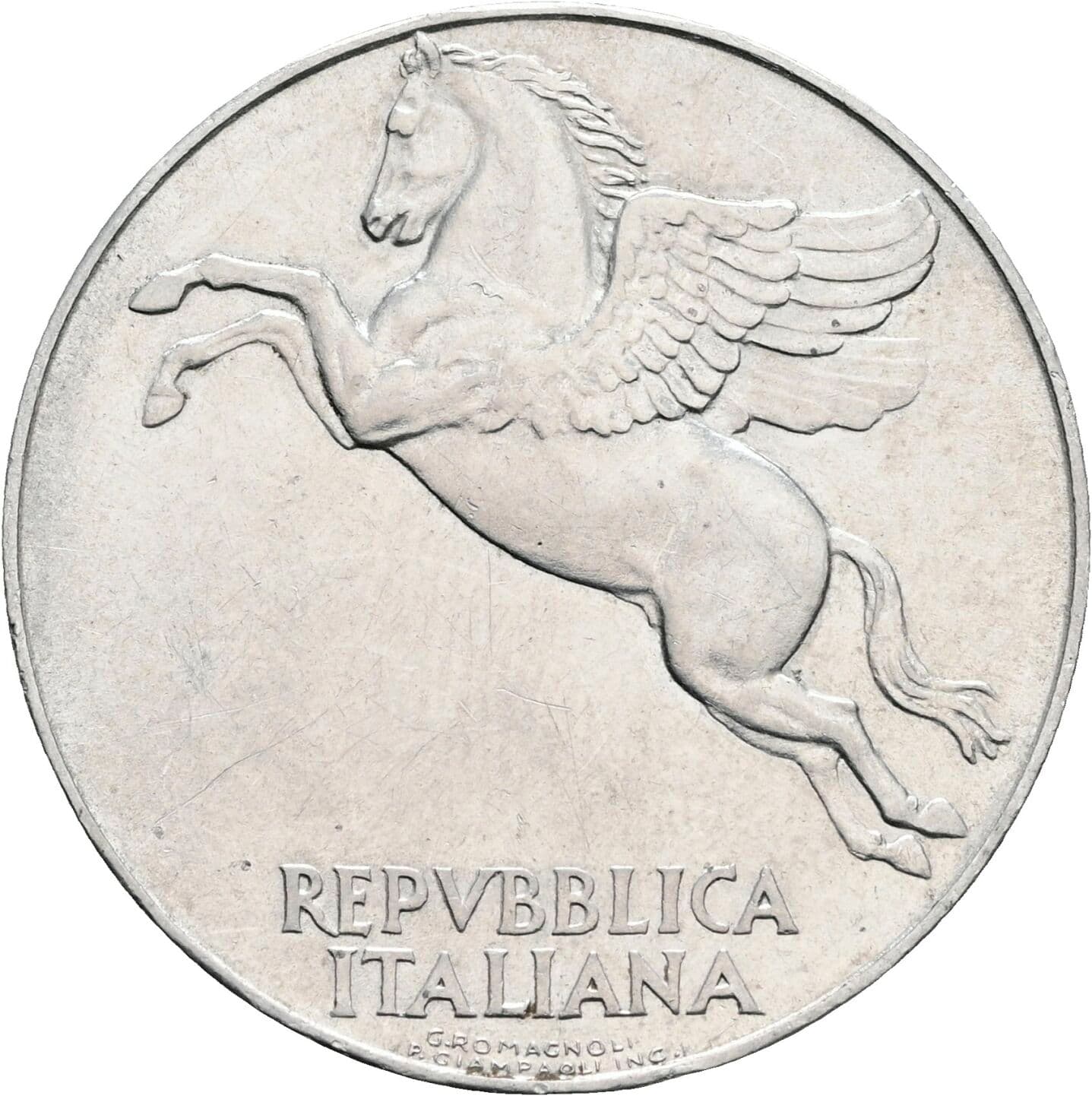 10 Lire 1950 – Rückseite