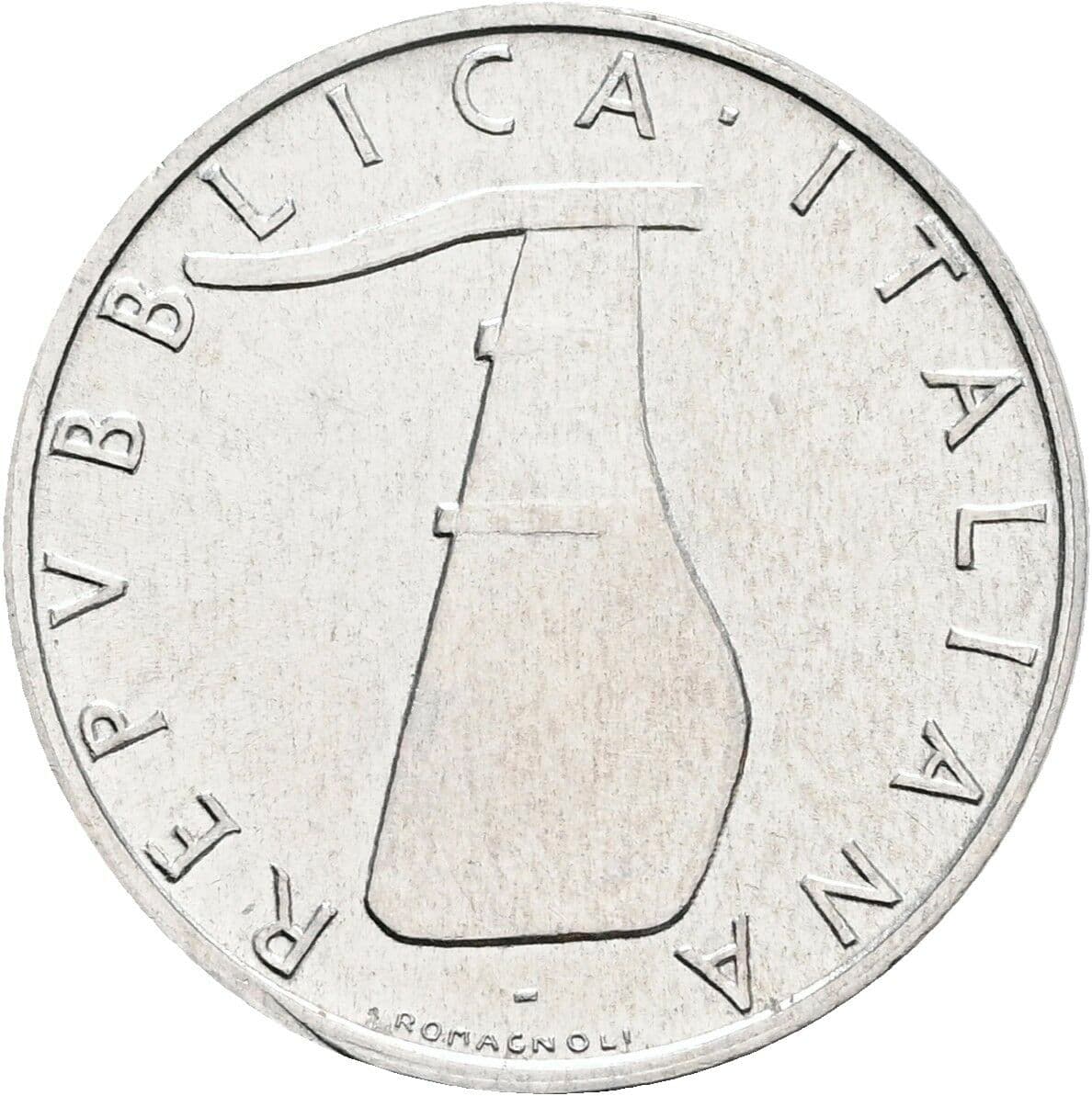 5 Lire 1966 – Rückseite