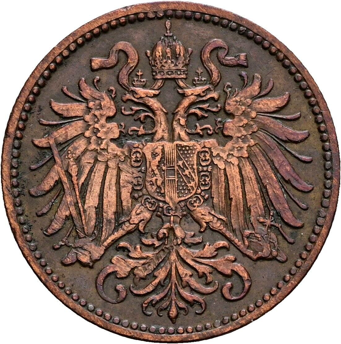 2 Heller Franz Joseph I. 1848-1916 1914 – Rückseite