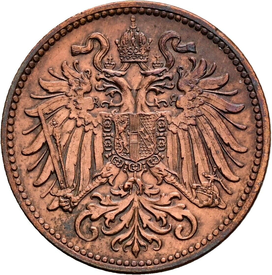 2 Heller Franz Joseph I. 1848-1916 1914 – Rückseite