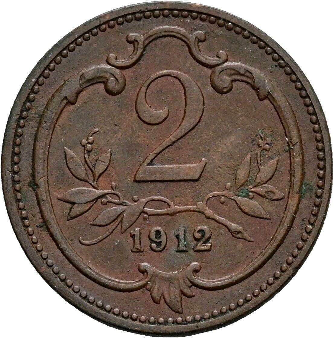 2 Heller Franz Joseph I. 1848-1916 1912 – Vorderseite