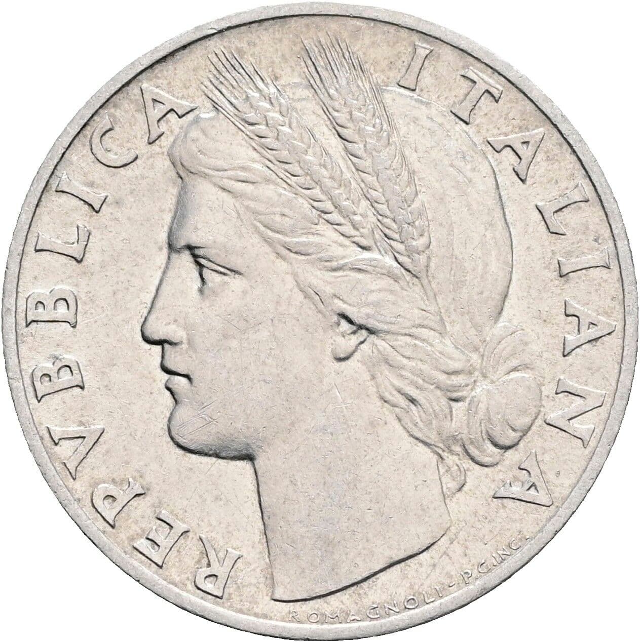 1 Lira 1948 – Vorderseite