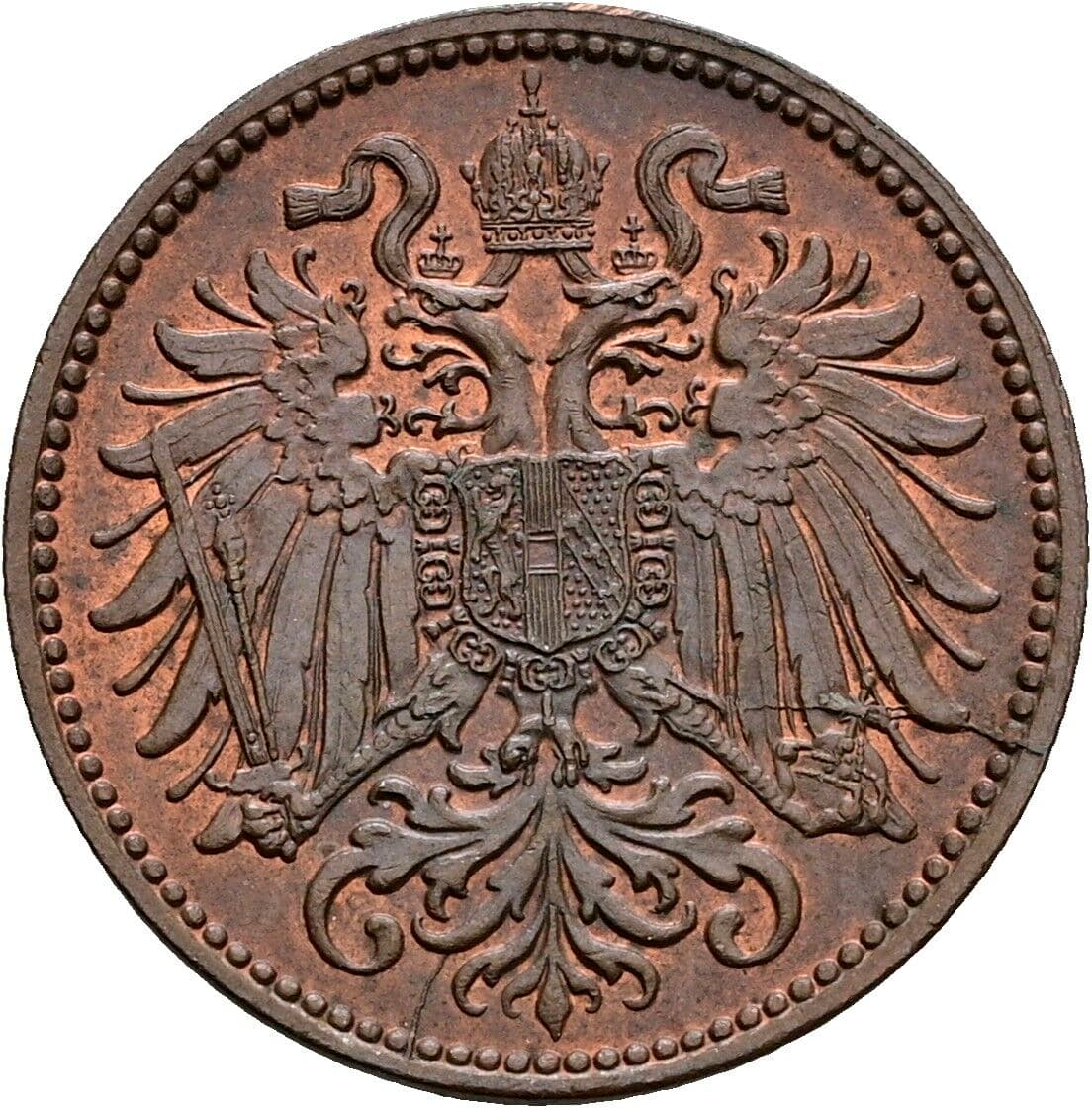 2 Heller Franz Joseph I. 1848-1916 1913 – Rückseite