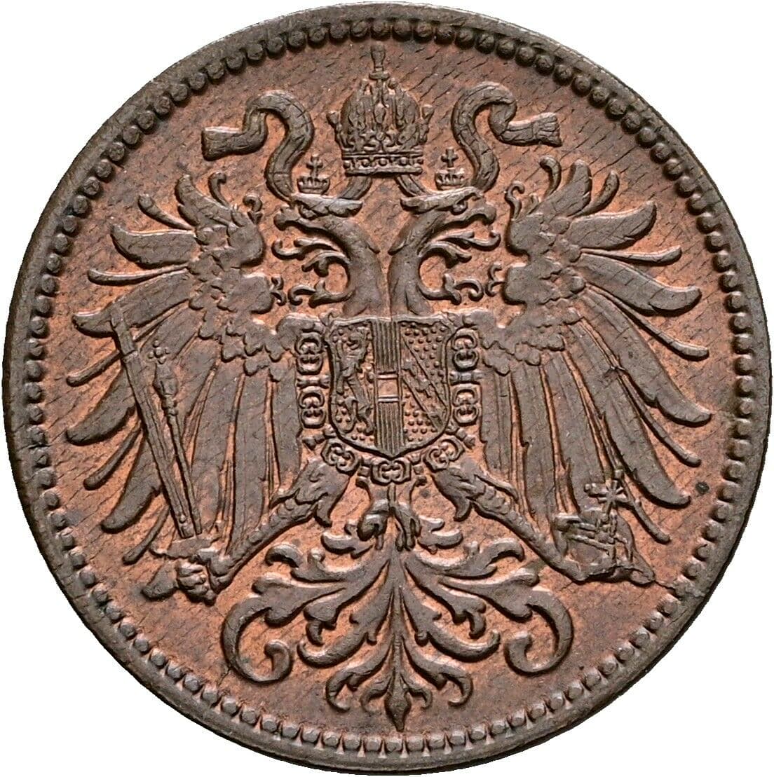 2 Heller Franz Joseph I. 1848-1916 1915 – Rückseite