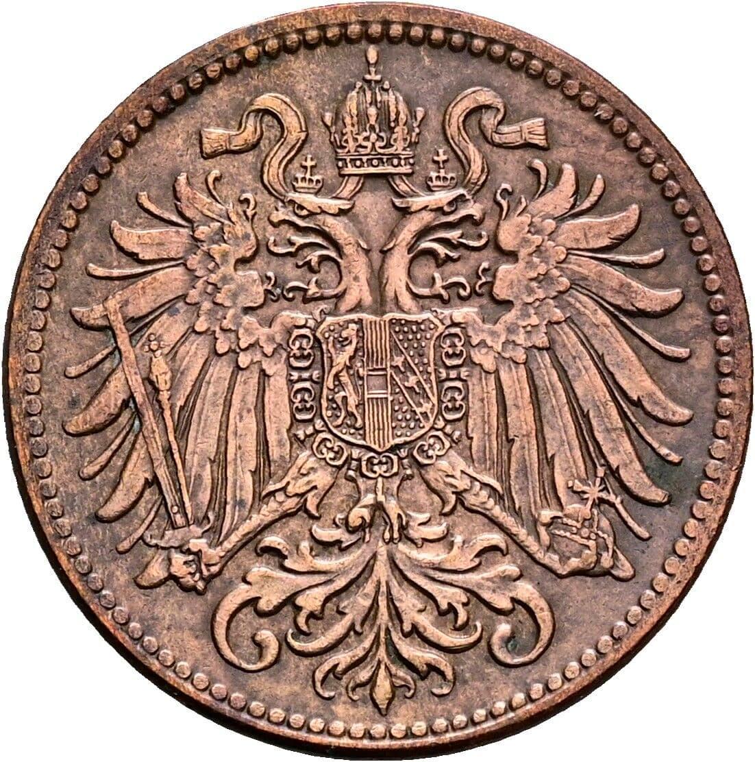 2 Heller Franz Joseph I. 1848-1916 1915 – Rückseite