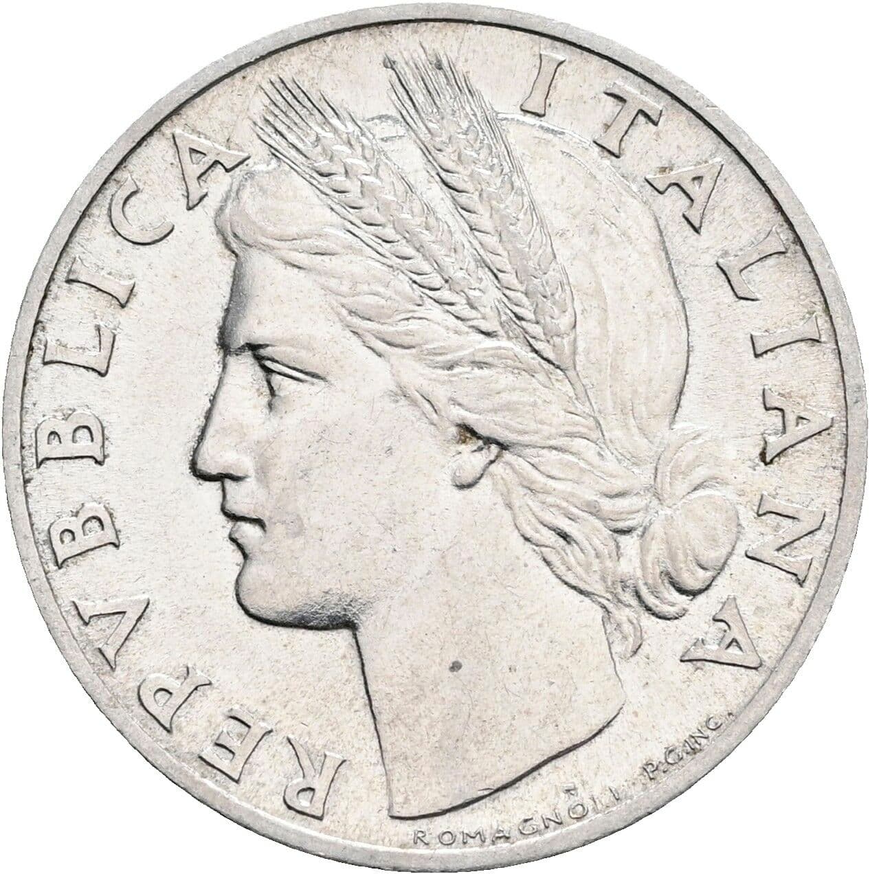 1 Lira 1950 – Vorderseite