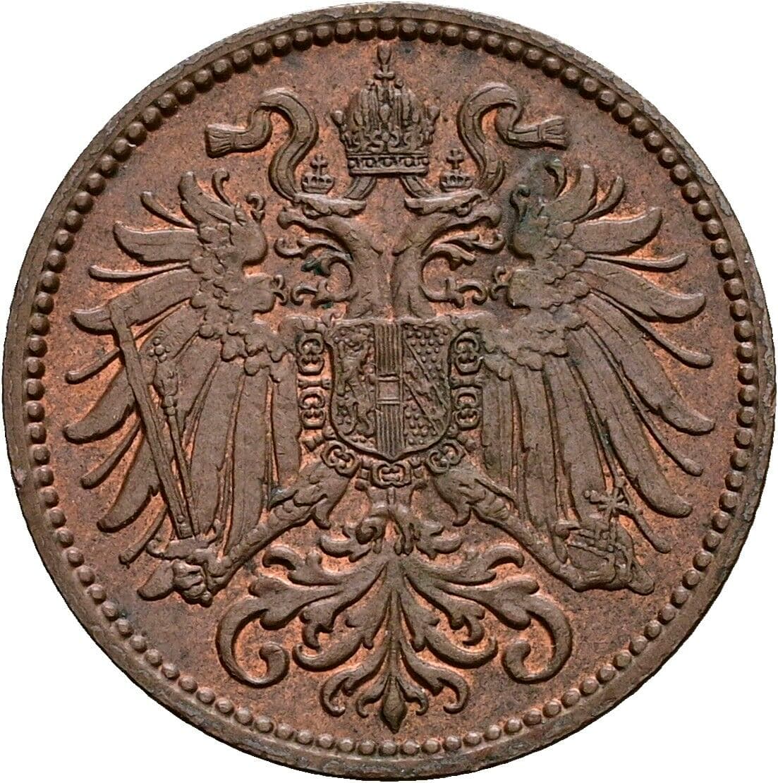 2 Heller Franz Joseph I. 1848-1916 1910 – Rückseite