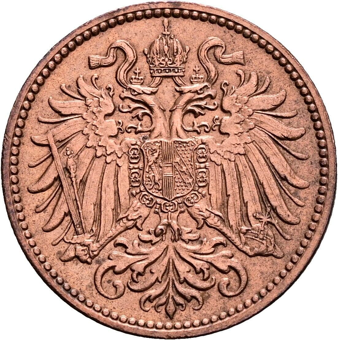 2 Heller Franz Joseph I. 1848-1916 1914 – Rückseite