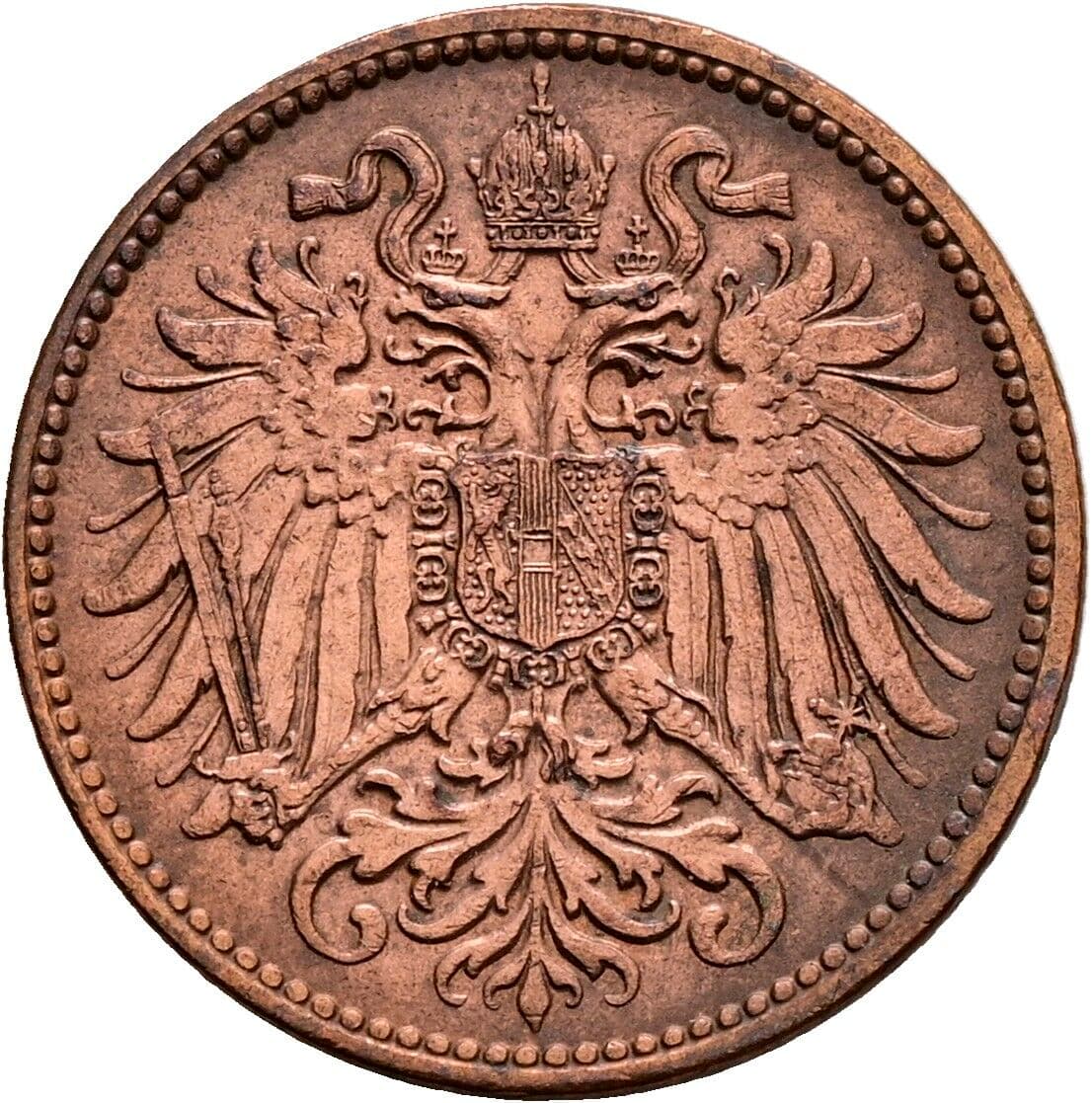 2 Heller Franz Joseph I. 1848-1916 1912 – Rückseite