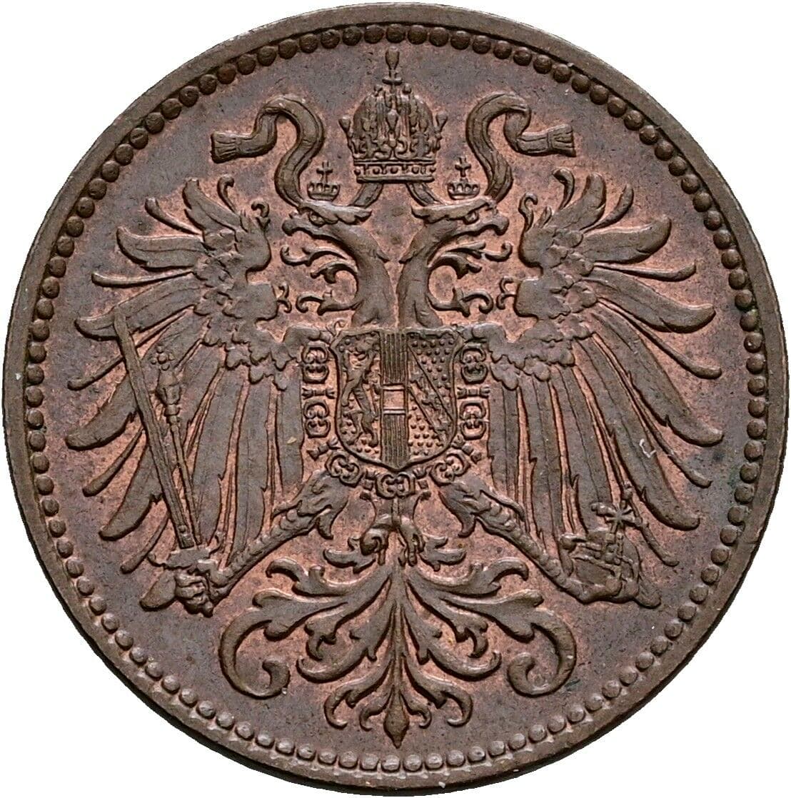 2 Heller Franz Joseph I. 1848-1916 1912 – Rückseite