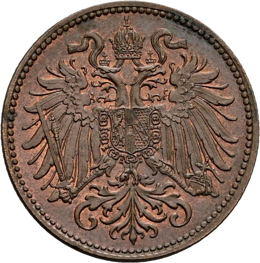 2 Heller Franz Joseph I. 1848-1916 1915 – Rückseite