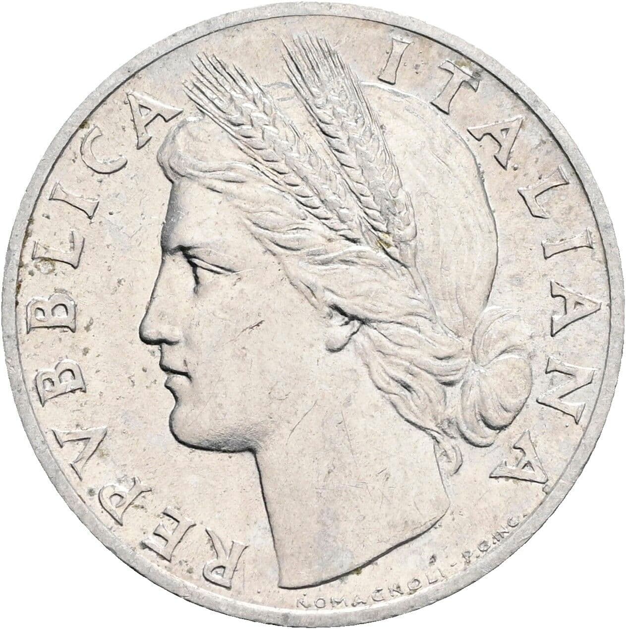 1 Lira 1948 – Vorderseite