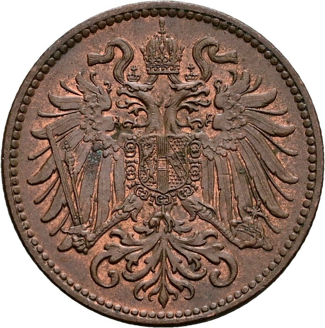 2 Heller Franz Joseph I. 1848-1916 1912 – Rückseite