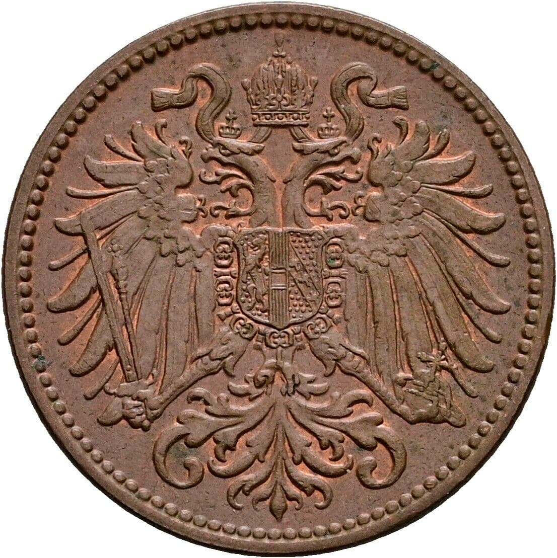 2 Heller Franz Joseph I. 1848-1916 1912 – Rückseite
