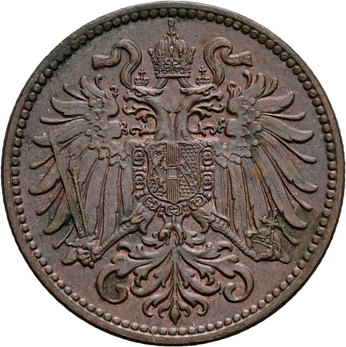 2 Heller Franz Joseph I. 1848-1916 1910 – Rückseite