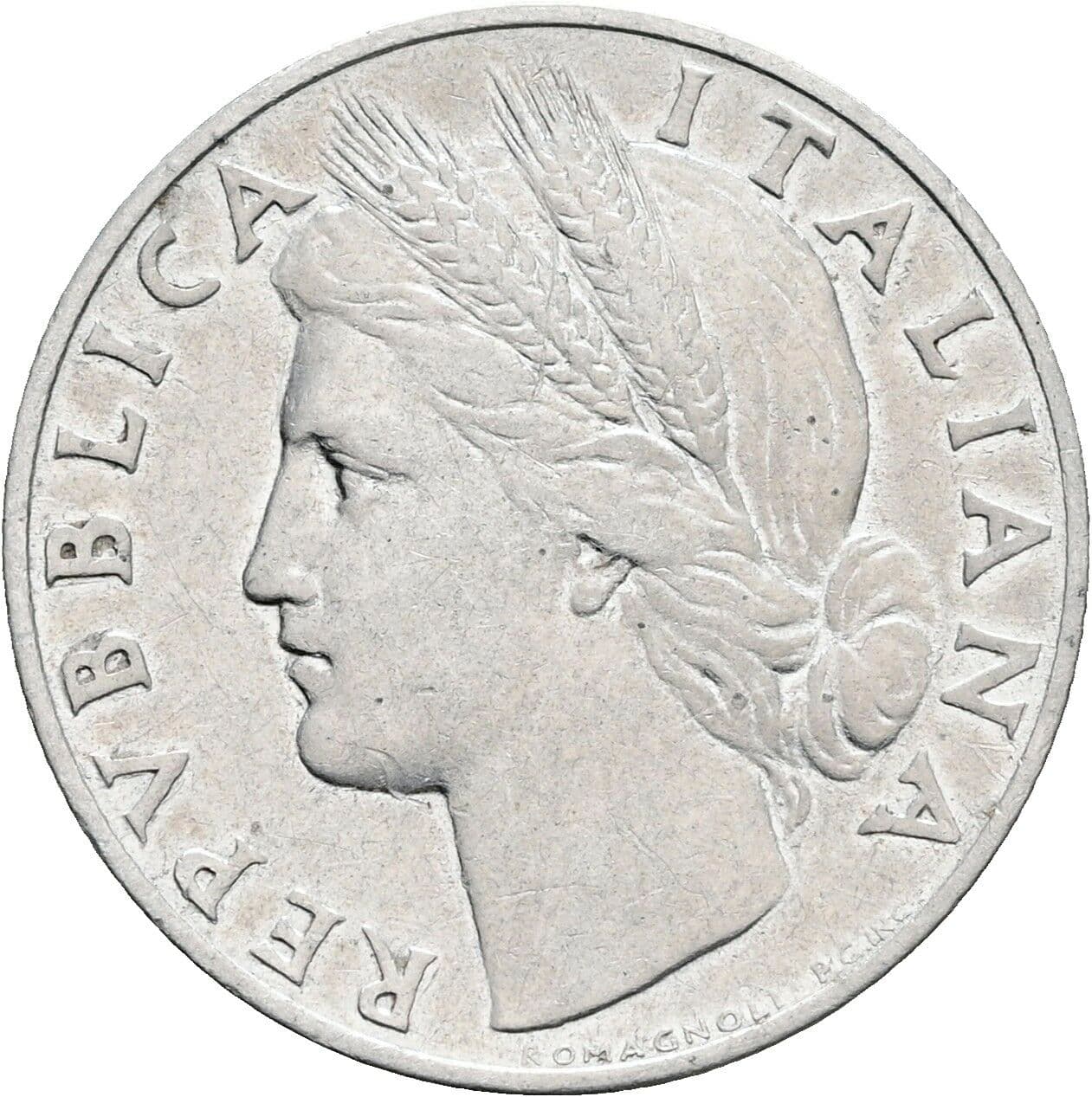 1 Lira 1948 – Vorderseite