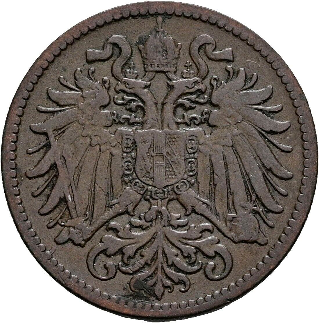 2 Heller Franz Joseph I. 1848-1916 1903 – Rückseite