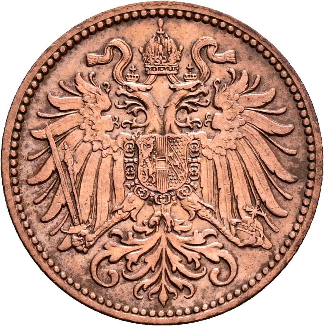 2 Heller Franz Joseph I. 1848-1916 1912 – Rückseite