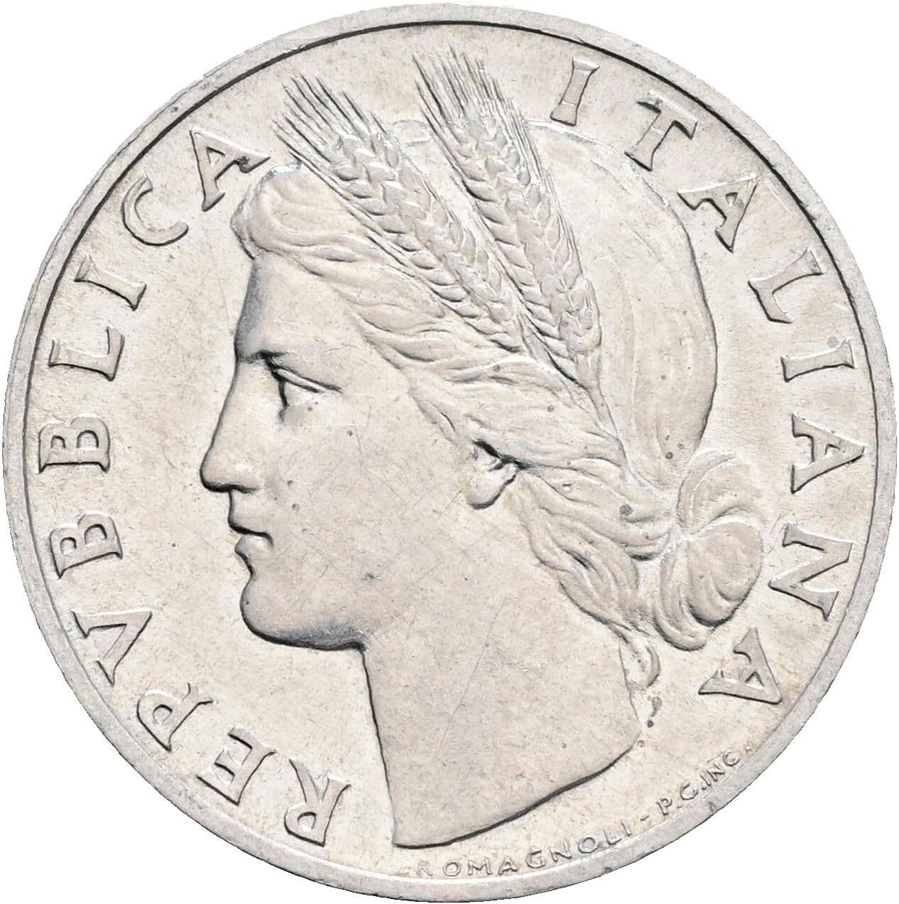 1 Lira 1948 – Vorderseite