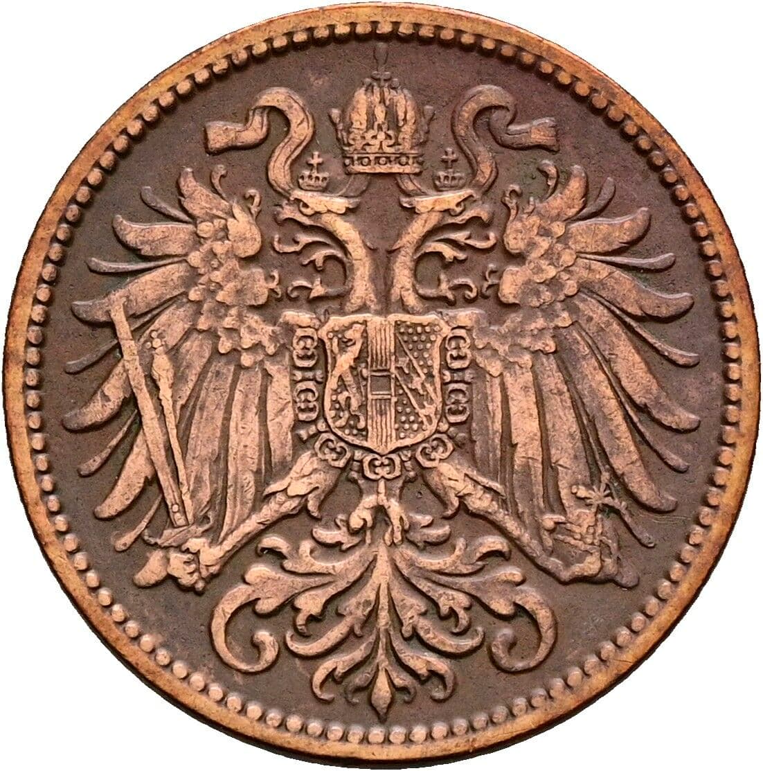 2 Heller Franz Joseph I. 1848-1916 1909 – Rückseite