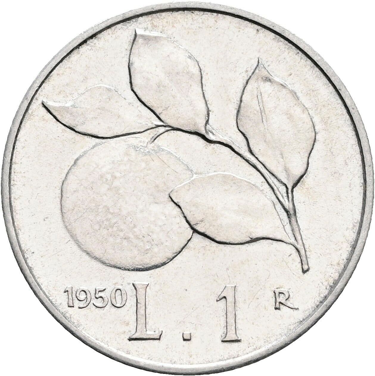 1 Lira 1950 – Rückseite