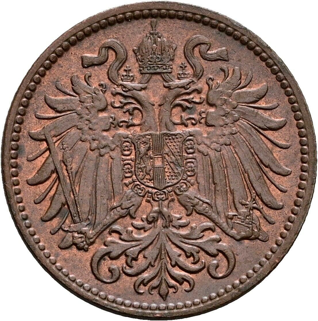 2 Heller Franz Joseph I. 1848-1916 1912 – Rückseite