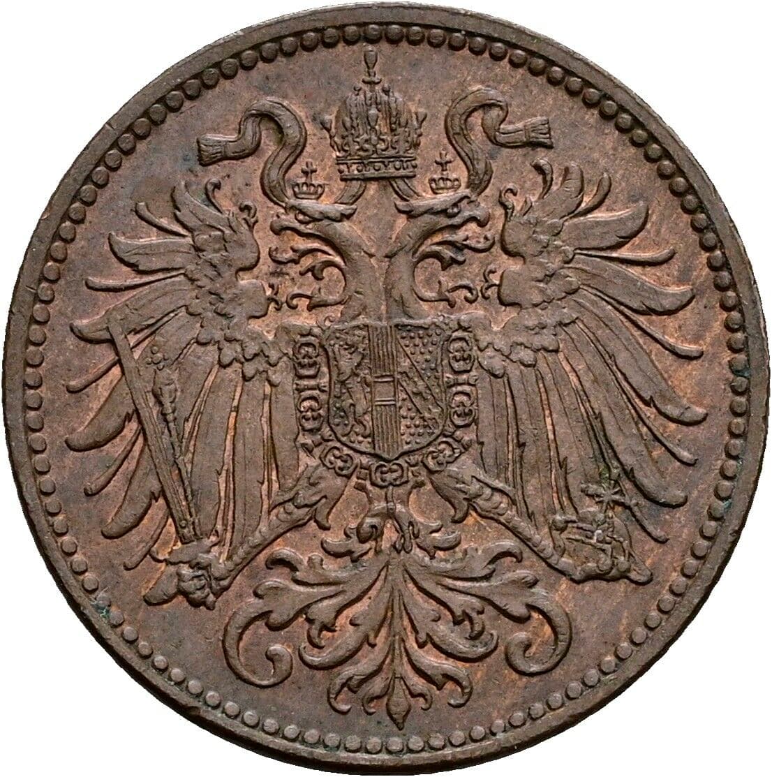 2 Heller Franz Joseph I. 1848-1916 1914 – Rückseite