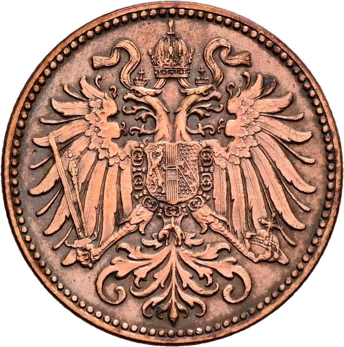 2 Heller 1903 – Rückseite