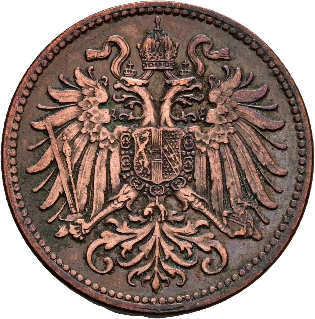 2 Heller Franz Joseph I. 1848-1916 1914 – Rückseite